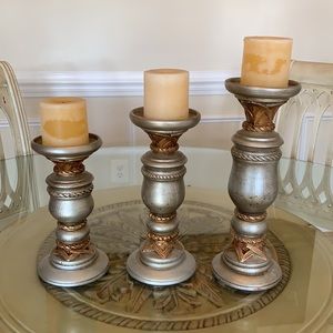 3 set Candle Holders
